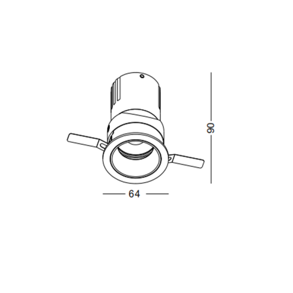 LDC431-9W Cob led bedroom recessed spot light - Image 3