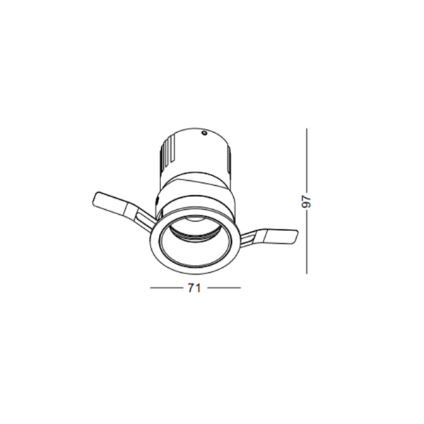 LDC432-12W Cob led recessed spot light - Image 2