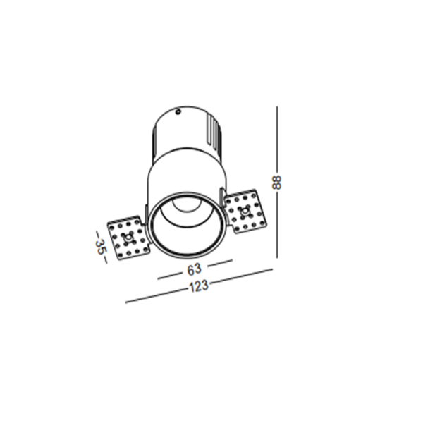 LDC442-12W Cob bedroom led recessed spot light - Image 2