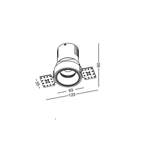 LDC446-9W COB led recessed spot light - Image 2