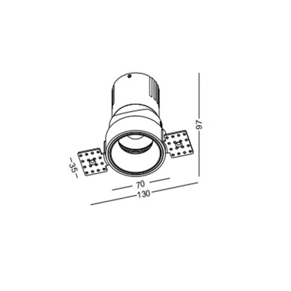 LDC447-12W Modern style led recessed spot light - Image 2