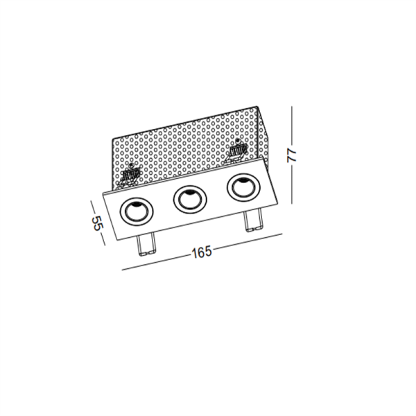 LDC450-3*3W Led grille light - Image 2