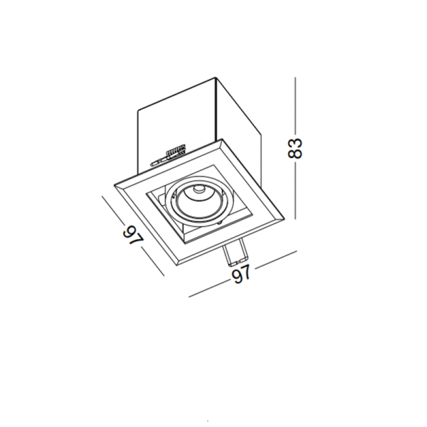 LDC463-5W Cob led grille light - Image 2