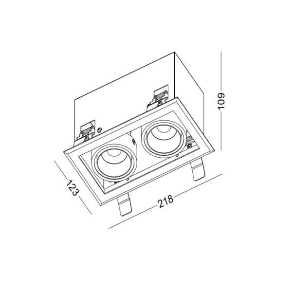 LDC467-2*12W Cob Led grille light - Image 3