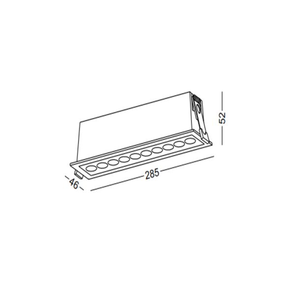 LDC727-10*2W Modern style led grille light - Image 2