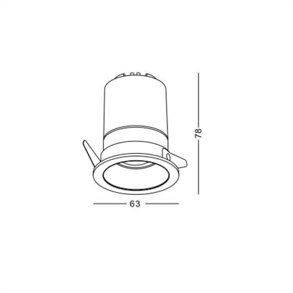 LDC730-5W Cob led recessed spot light - Image 2