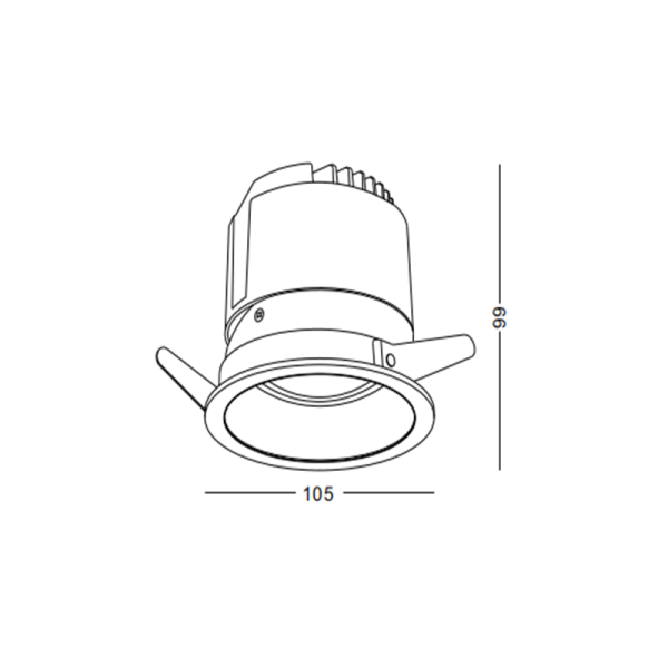 LDC732-20W Cob led recessed spot light - Image 2