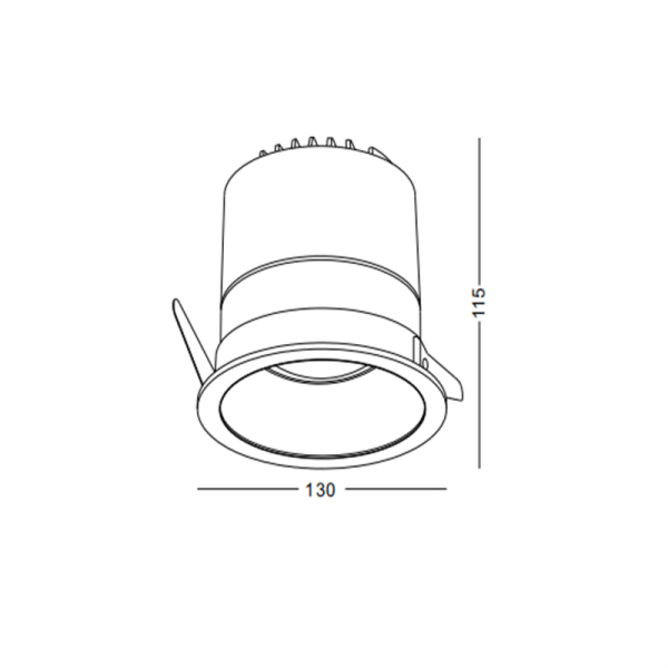 LDC733-30W Cob led recessed spot light - Image 2