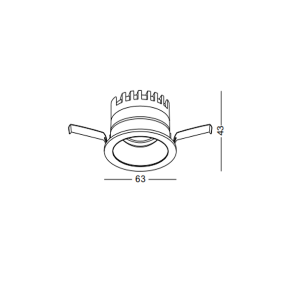 LDC734-5W Cob led recessed spot light - Image 2
