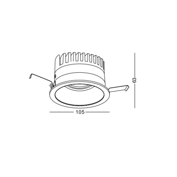 LDC736-15W Cob led recessed spot light - Image 2