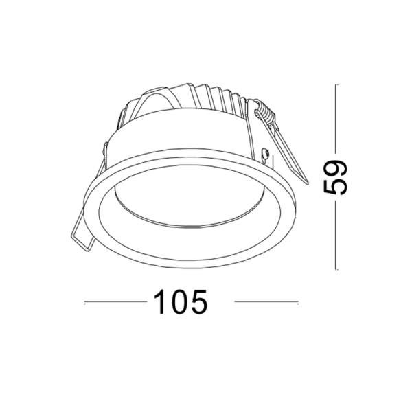 LDC931A-WT-SMD 6W economic Led down light led ceiling light - Image 2