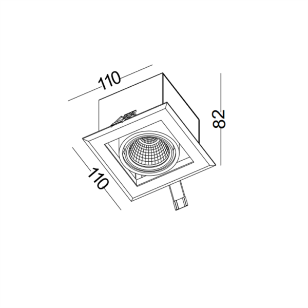 LDC955-COB 5W grille light led ceiling light - Image 2