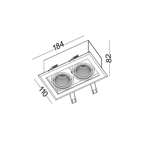 LDC956-COB 10W grille light led ceiling light - Image 2