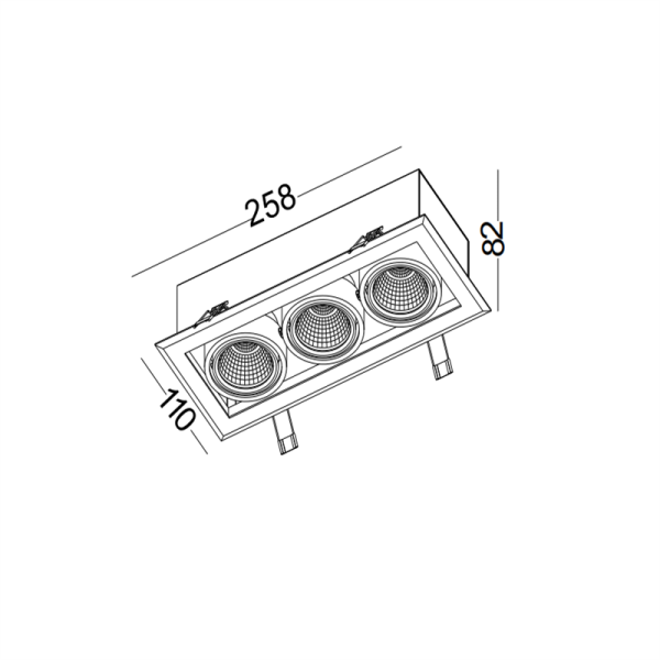 LDC957-COB 15W grille light led ceiling light - Image 2