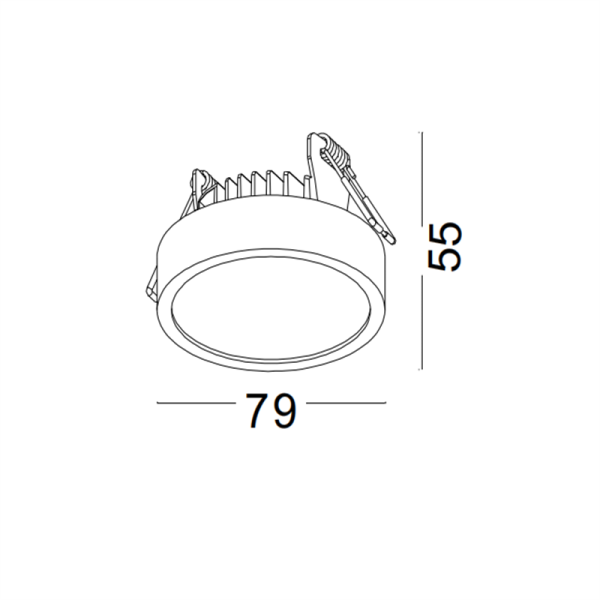 LDC964-WT-6W Modern style led recessed down light - Image 2