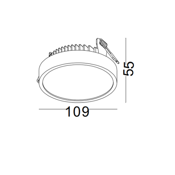 LDC965-WT-10W Modern style led recessed down light - Image 2