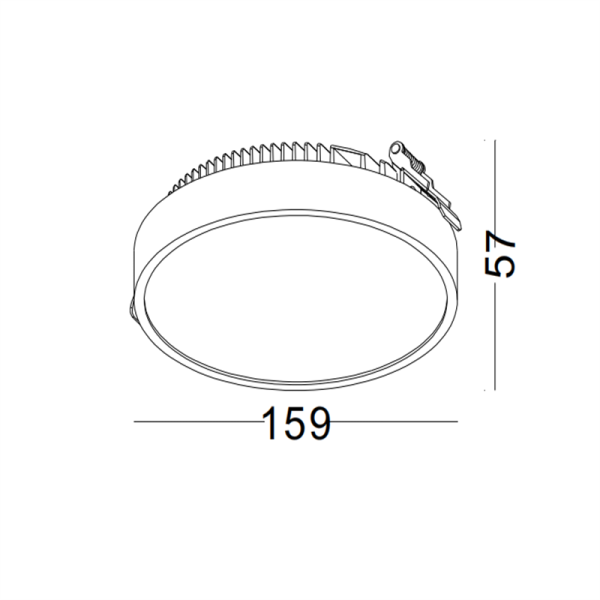 LDC967-WT-20W Modern style led recessed down light - Image 2