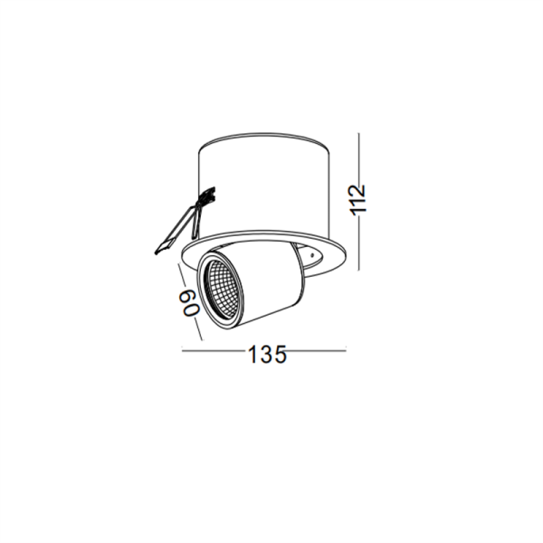 LDC969-WT-5W Cob led recessed spot light - Image 2
