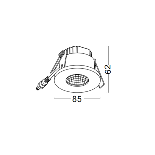 LDC978B-5W COB led recessed spot light - Image 2