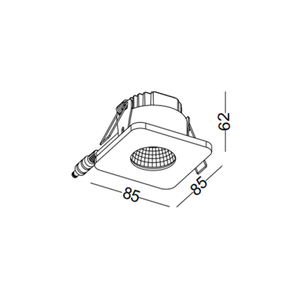 LDC979B-5W Cob led recessed spot light - Image 2