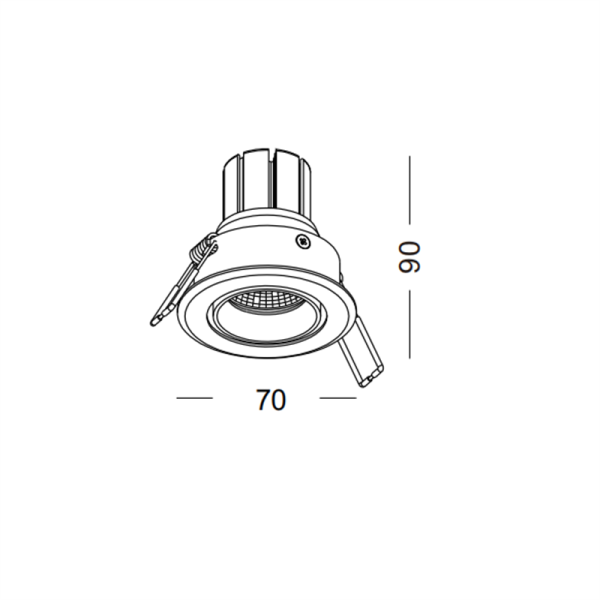LDC993-SL-5W Cob led recessed spot light - Image 2