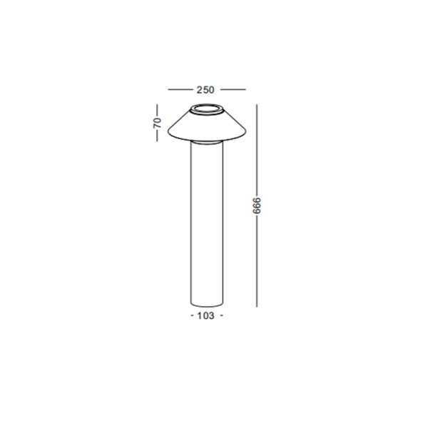 LFL077-9W Modern style led outdoor garden light - Image 2