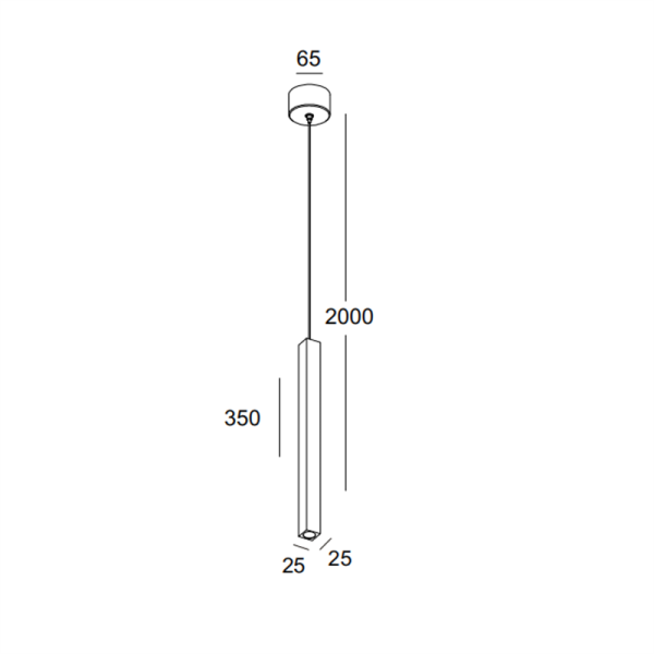 LPL045-WT-1*3W Modern led pendant light - Image 2