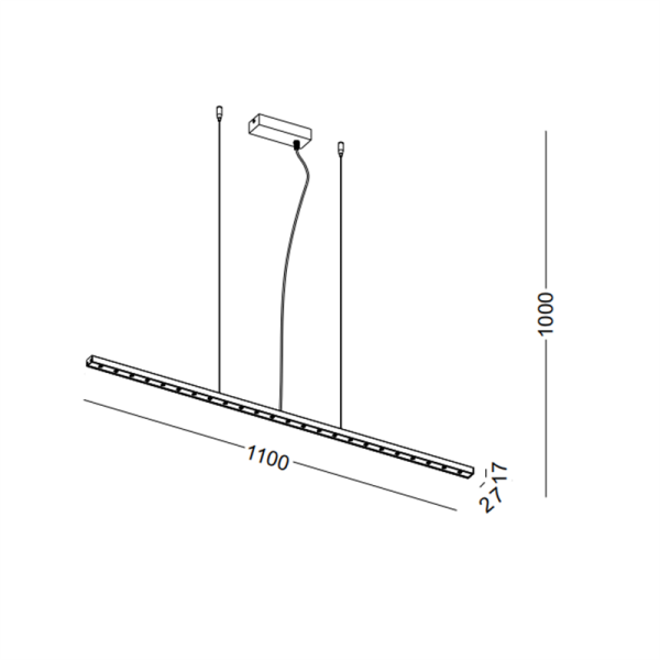 LPL142-24W Kitchen led pendant light - Image 3