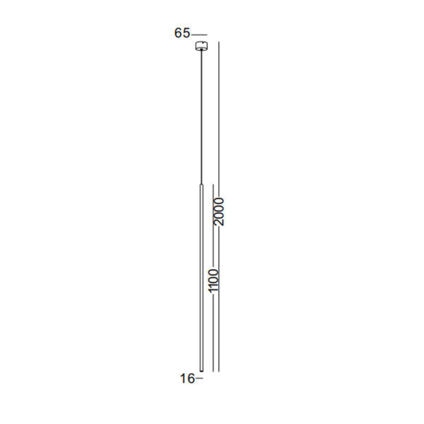 LPL201-WT-1W Linear led pendant light - Image 2