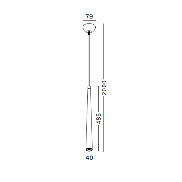 LPL226-WT-3W Modern led pendant light - Image 2