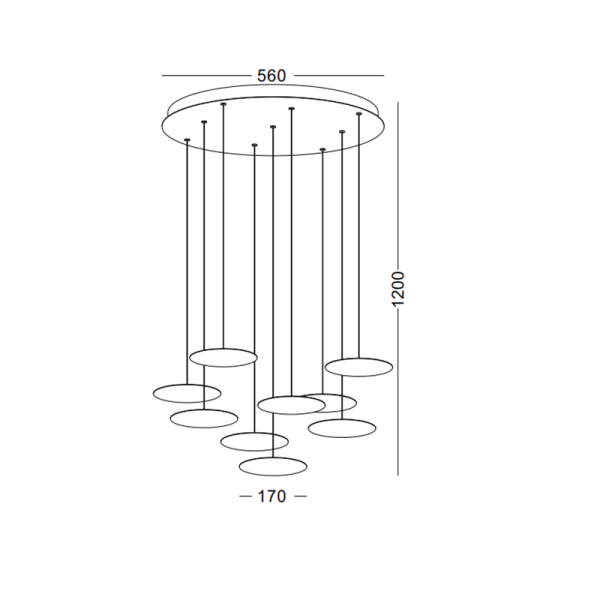 LPL241-54W Living room led ceiling light - Image 3
