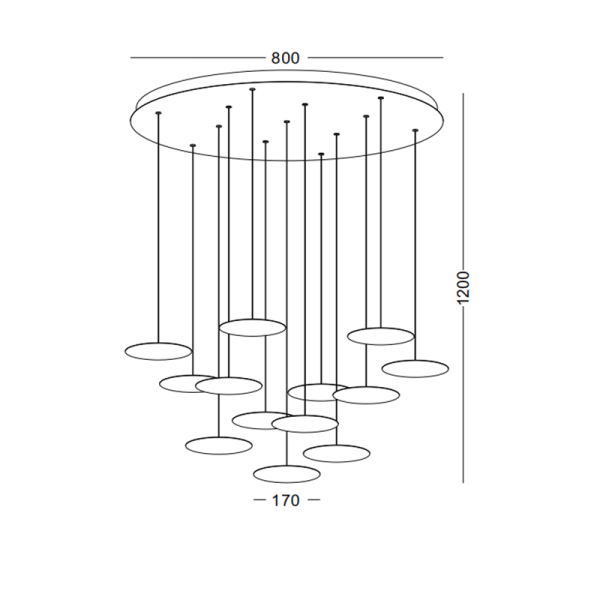 LPL242-78W Bedroom ceiling light - Image 2