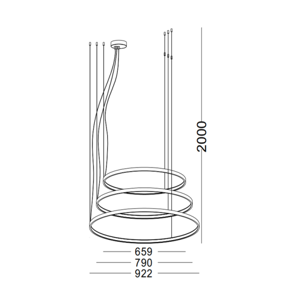 LPL256-The ring series led pendant lamp - Image 2