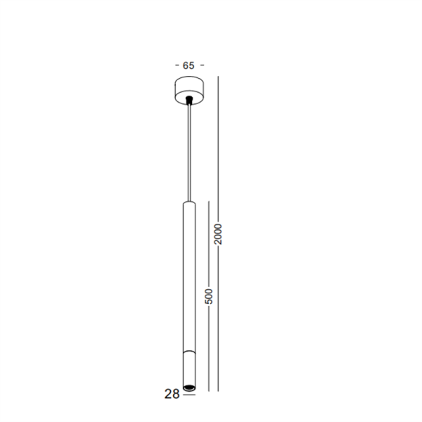 LPL268-BK-3W Bedroom bedside led pendant light - Image 3