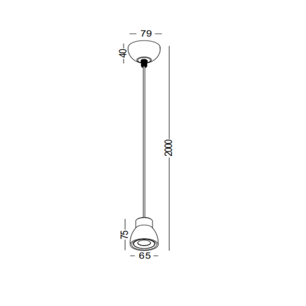 LPL287-WT-5W Bedroom led pendant light - Image 2