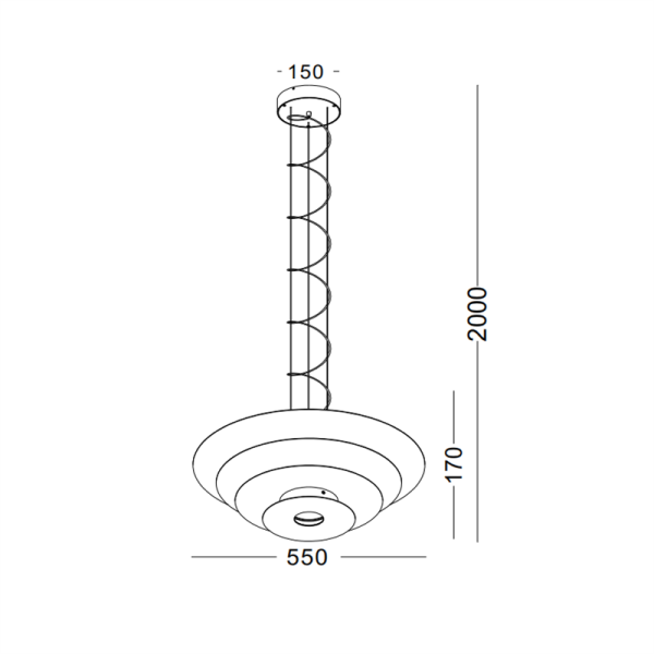 LPL312-WT-18W+9W Art design led pendant light - Image 3