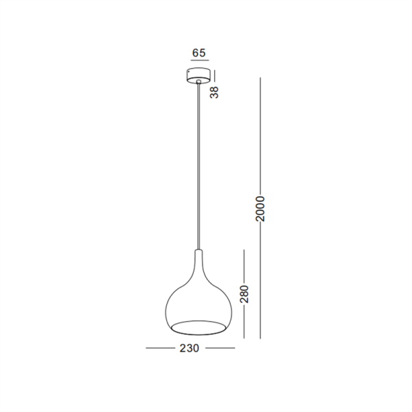 LPL313-WT-E27 led pendant light - Image 2
