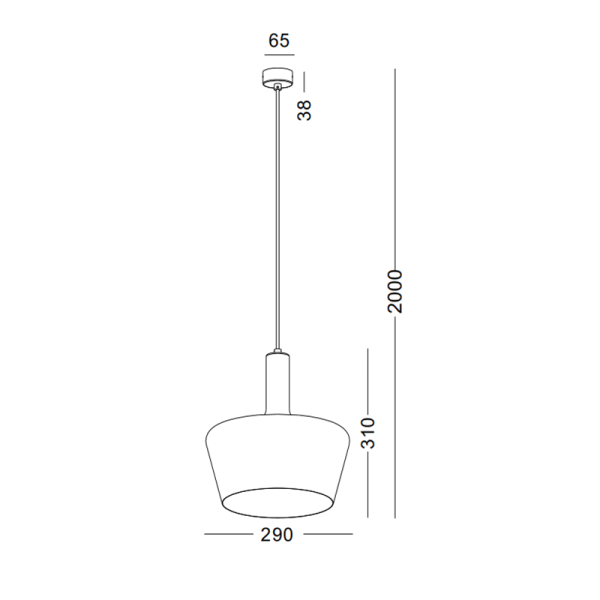 LPL314-WT-E27 led pendant light - Image 2