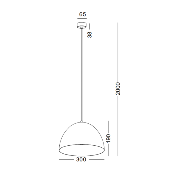 LPL317-BK-E27 led pendant light - Image 2