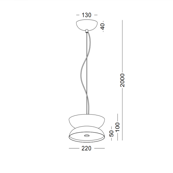 LPL335-GR-2*10W Bedroom led pendant light - Image 2