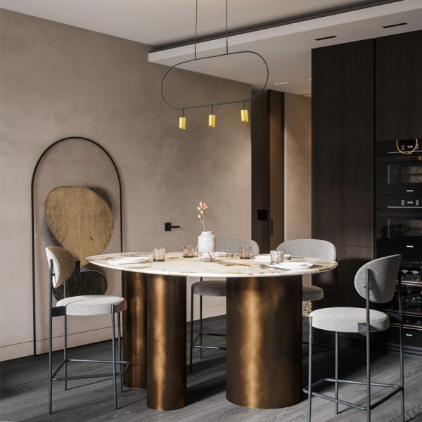 LPL338-GD-3*3W Kitchen led pendant light - Image 2