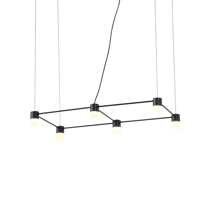 LPL339-BK-6*1W The networks series led pendant light