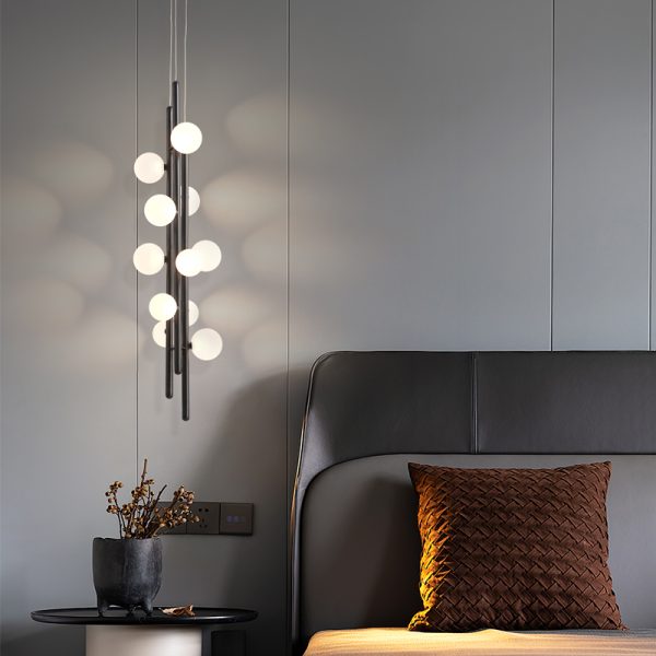 LPL377-BK-12*0.5W Modern led pendant light - Image 2