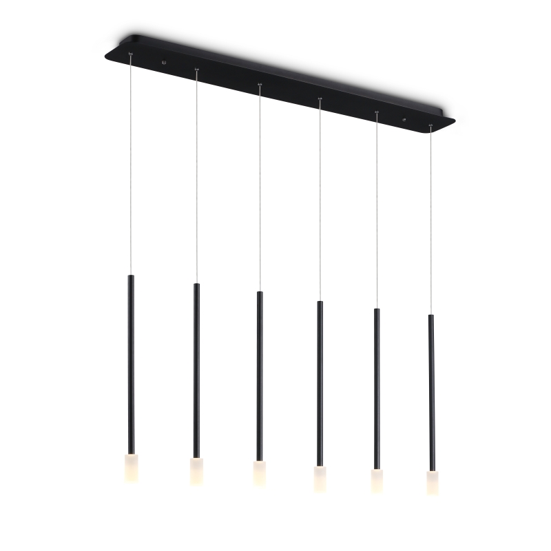 LPL382-BK-6*1W Minimalist led pendant light