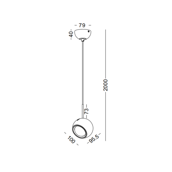 LPL388-WT-6W Bedroom led pendant light - Image 3