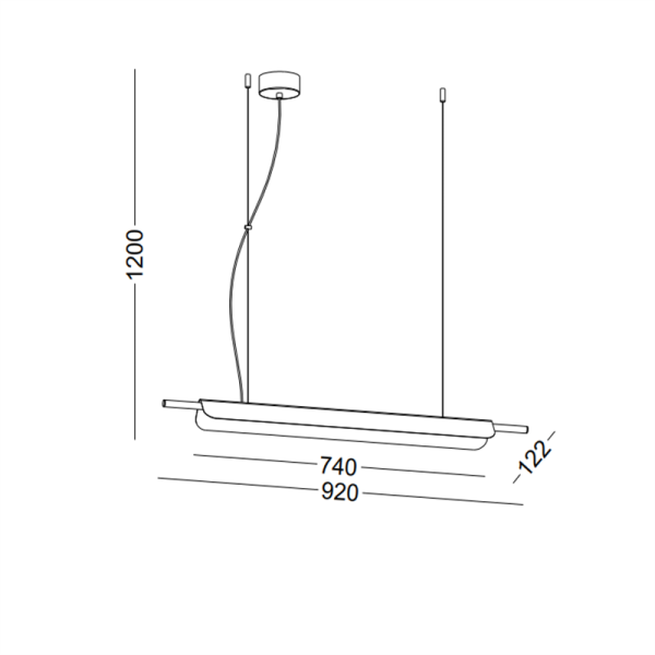 LPL393-BK-9W Art design led pendant light - Image 3