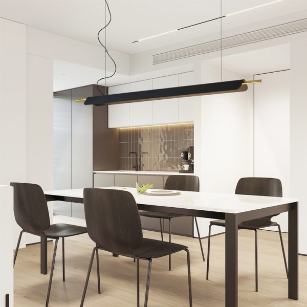 LPL393-BK-9W Art design led pendant light - Image 2