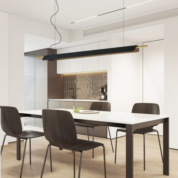 LPL394-BK-13W Modern led pendant light - Image 2