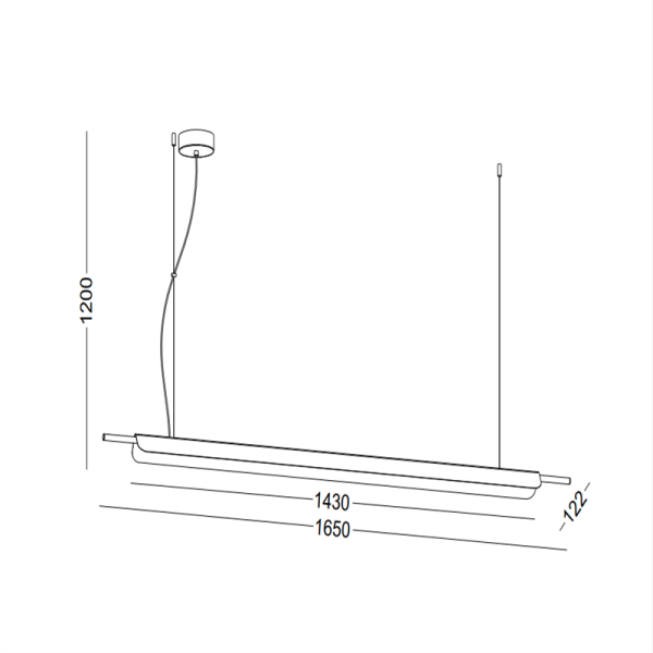 LPL395-BK-18W Modern led pendant light - Image 2