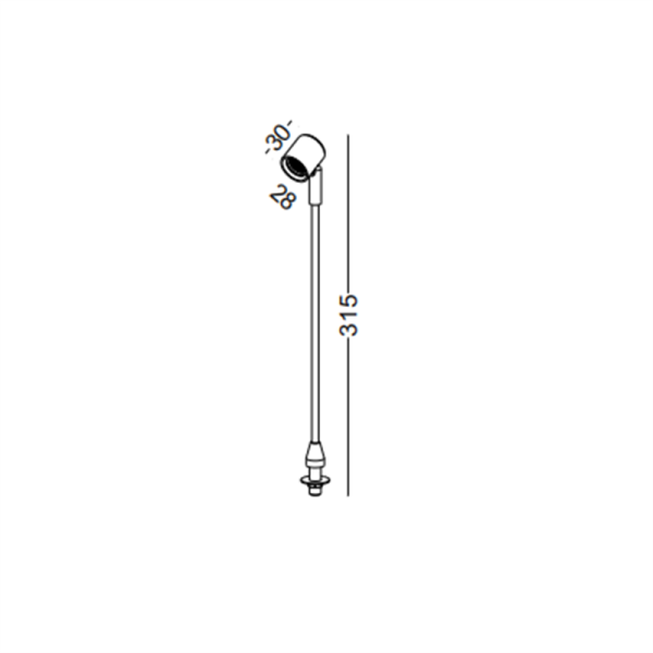 LSD013-BK-1W Led cabinet light - Image 2